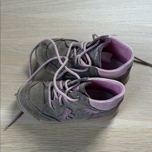Superfit Pink and Gray Kids Sneakers